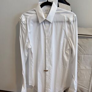 Calvin Klein Men's Crisp White Dress Shirt